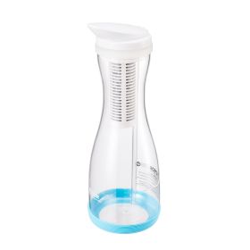 VEVOR Water Filter Pitcher, 6 Cup Glass Water Filter Dispenser, Fast & Compact Fridge-friendly Water Filtration System, No BPA